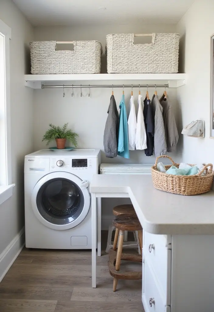 smart folding station laundry setup