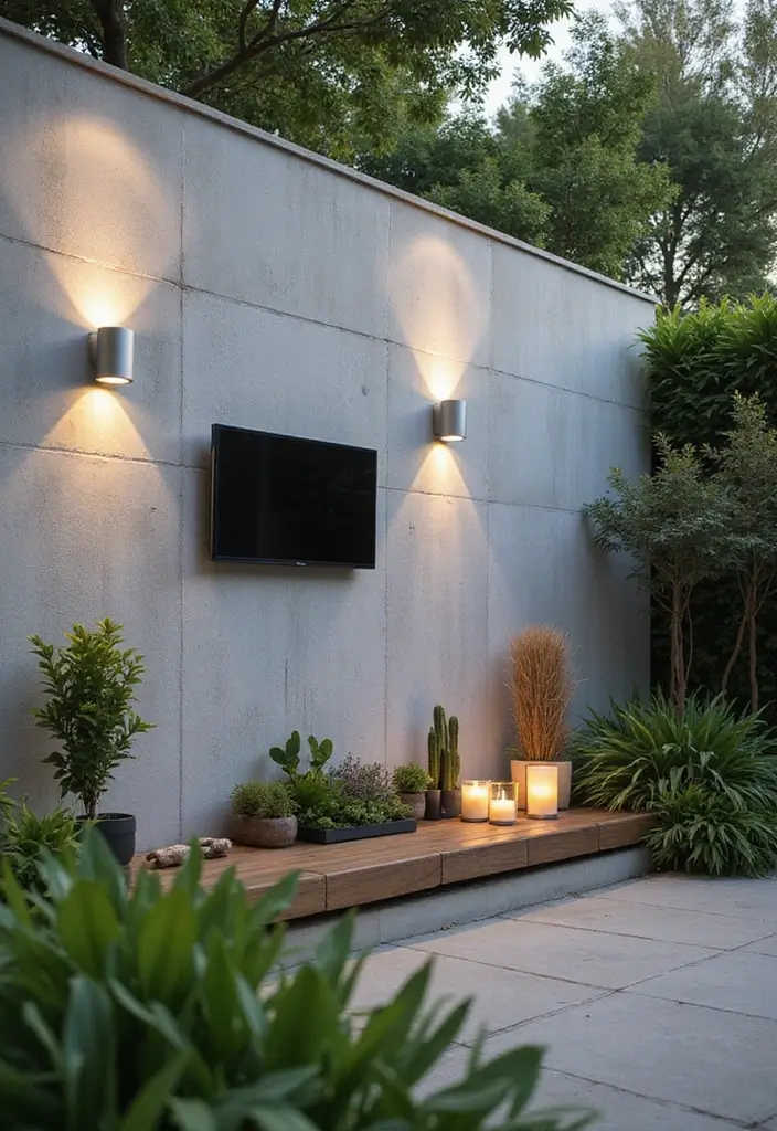 smart technology outdoor wall design