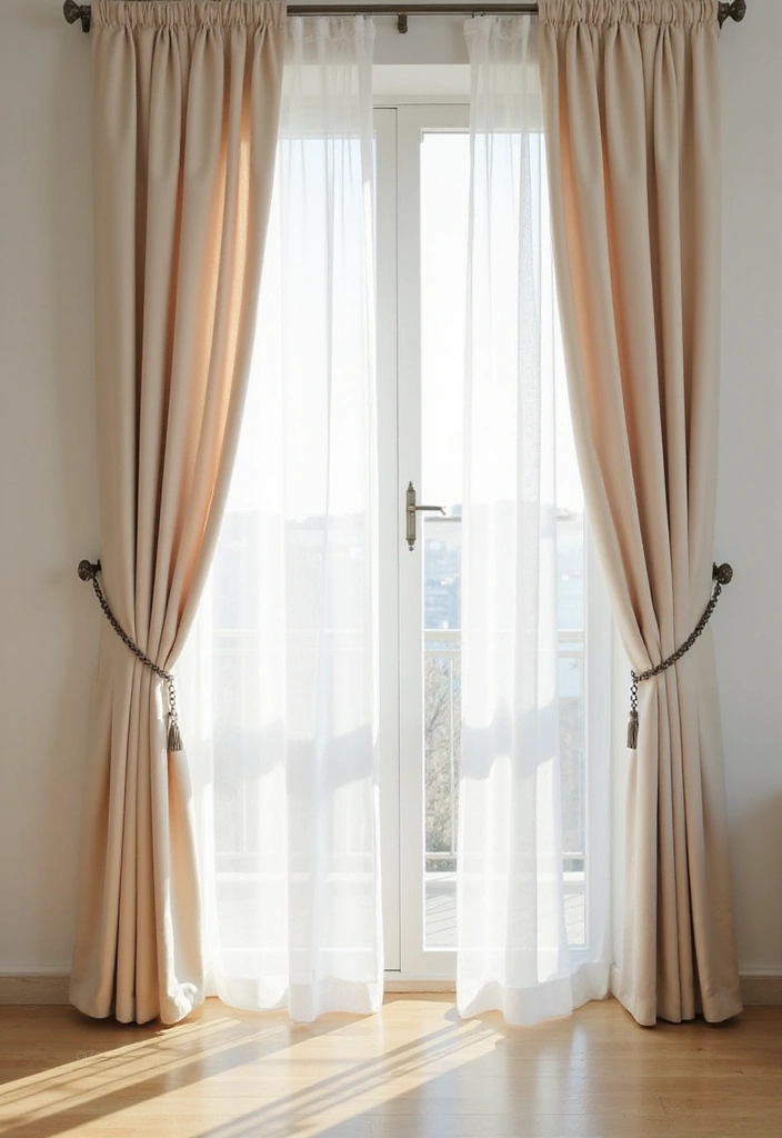 soft pastel curtains airy apartment vibes