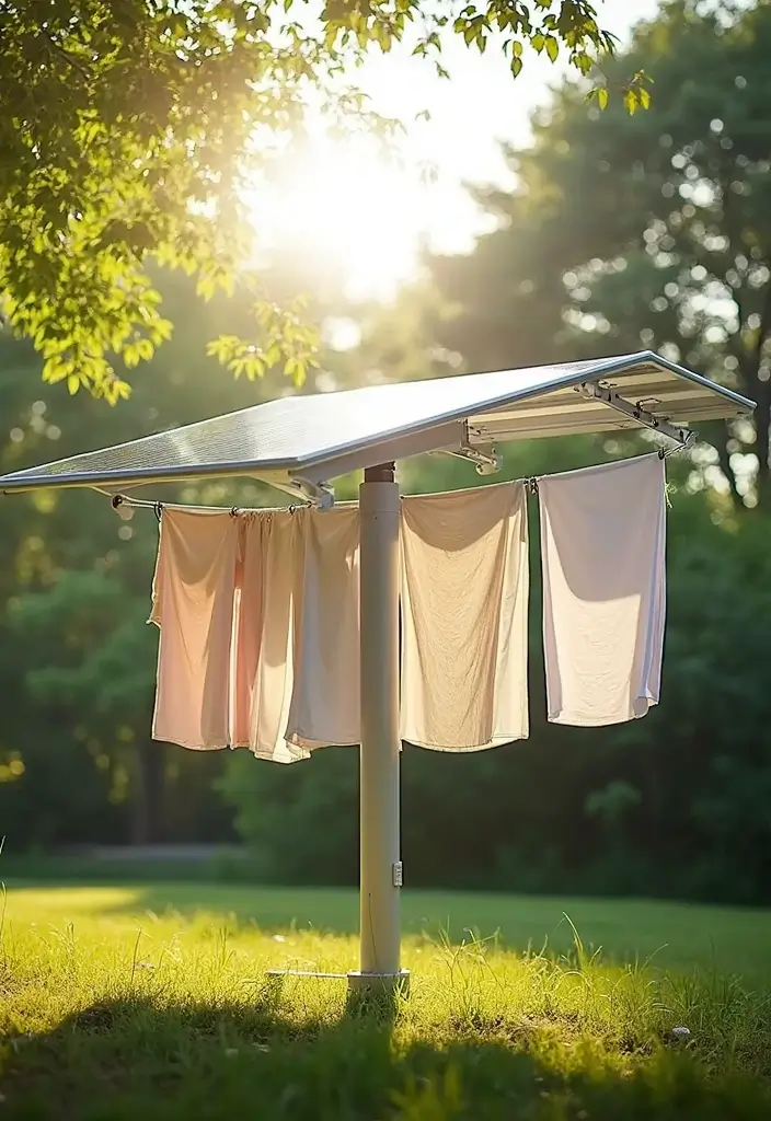 solar powered dryer outdoor laundry
