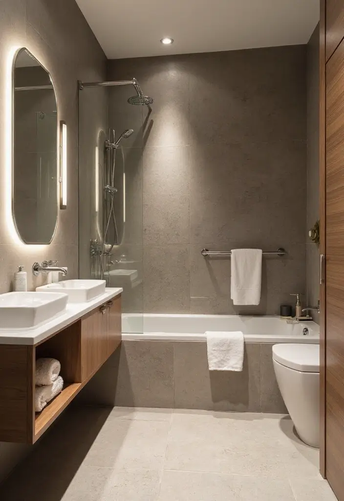 sophisticated bathroom decor luxury loft