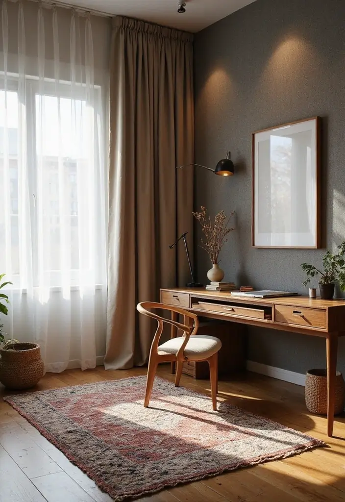 soundproof dual home office desk setup