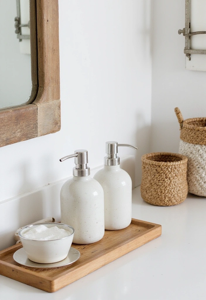 spa inspired bathroom accessories styling