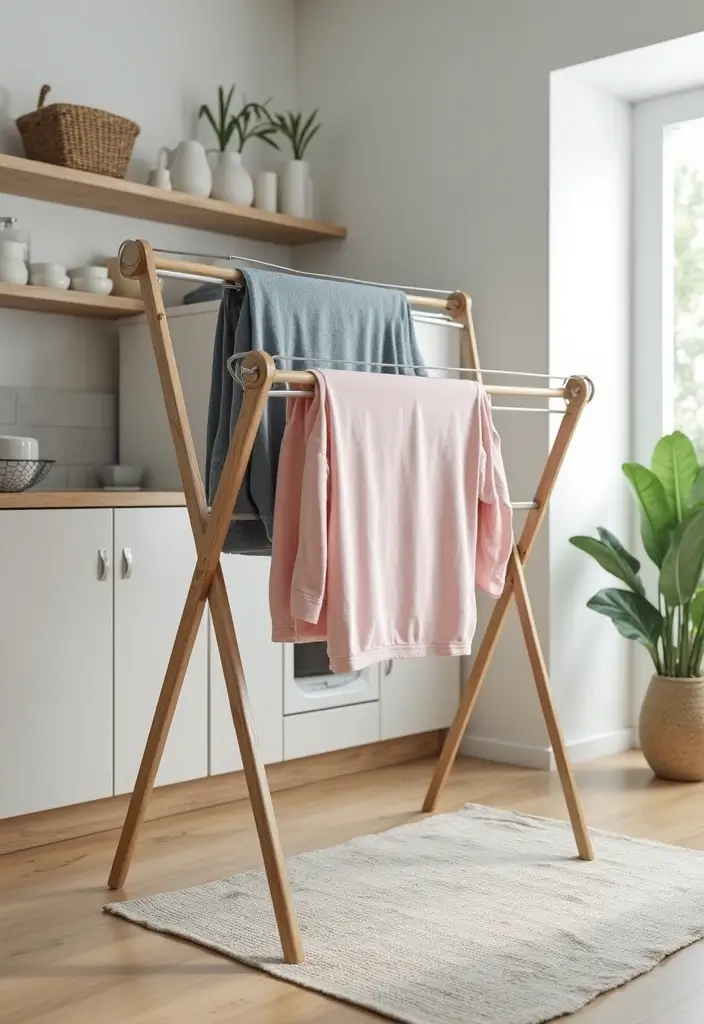 space saving laundry drying racks
