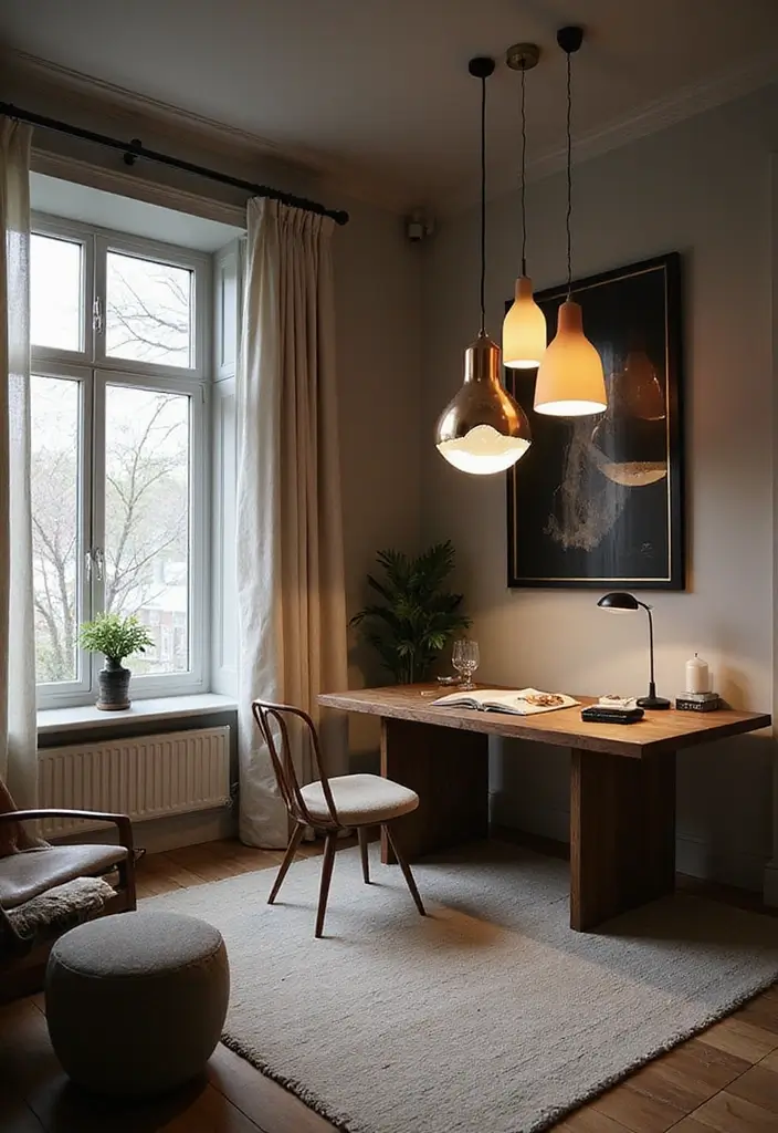 statement lighting dual home office desk