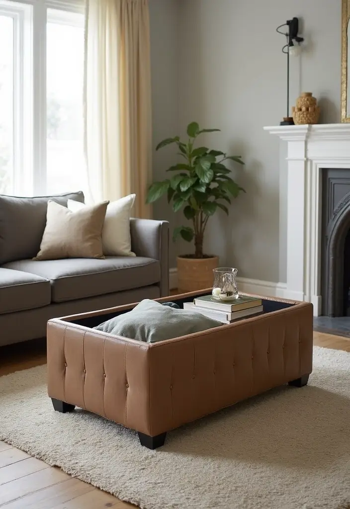 storage ottomans multifunctional apartment furniture