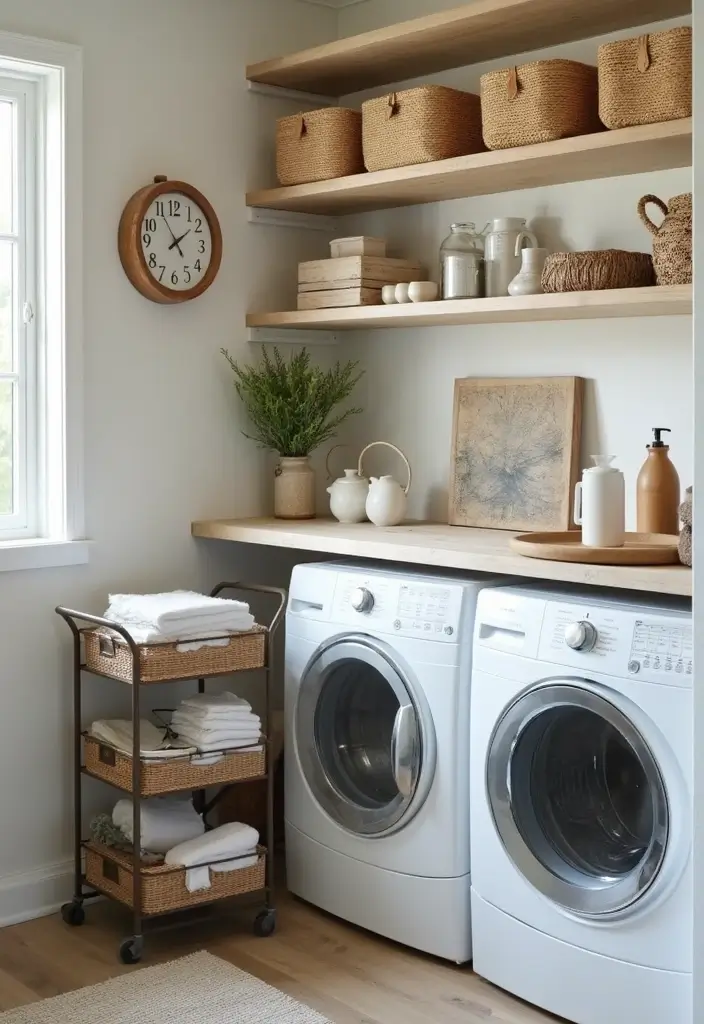 stylish storage solutions laundry room