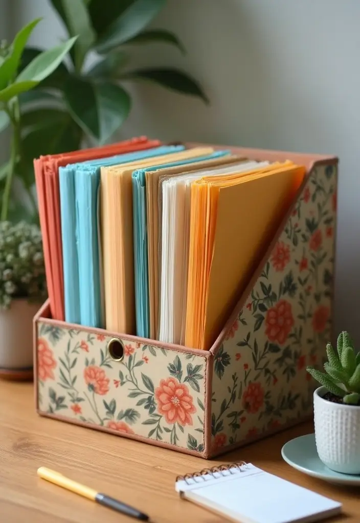 stylish vintage file organizers girly