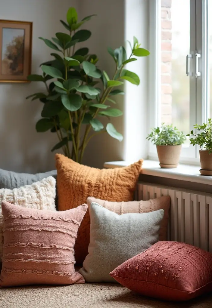 throw pillows blankets apartment decor