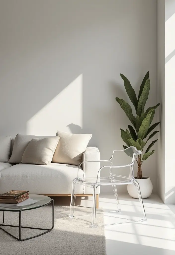 transparent furniture for small spaces