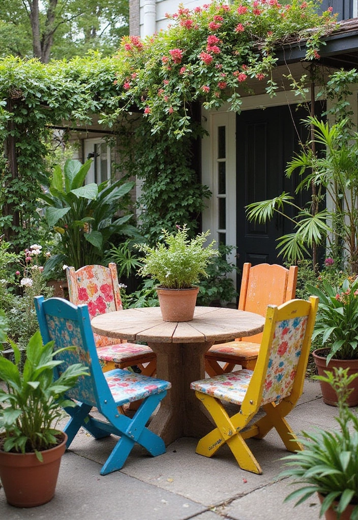 upcycled furniture ideas for outdoor patio