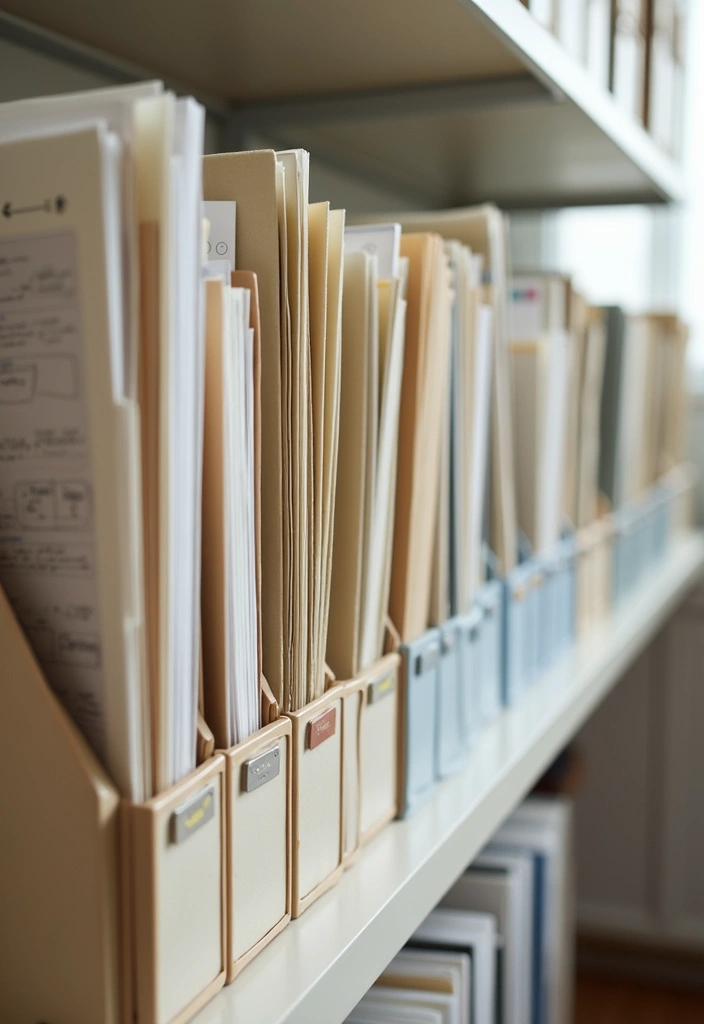 vertical file holders home office