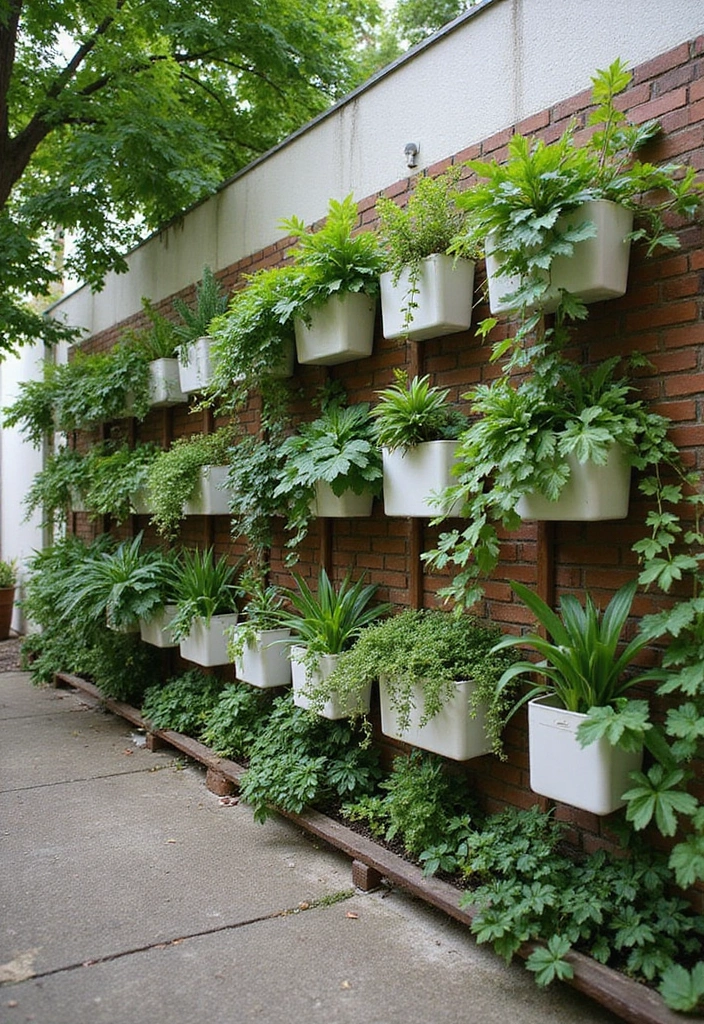 vertical garden outdoor wall design