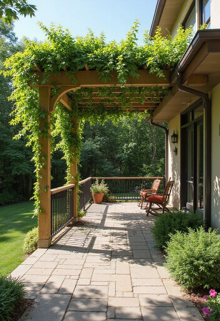 vertical garden wall deck ideas