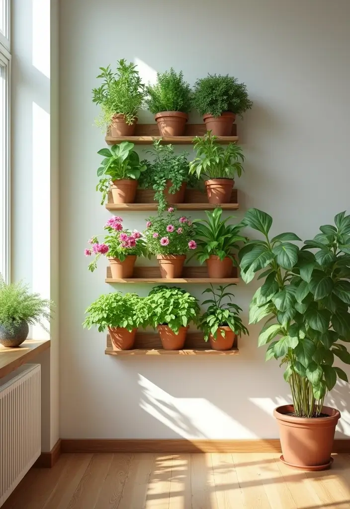 vertical gardening indoor apartment ideas