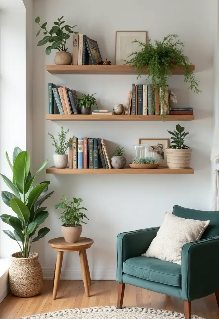 vertical shelving small apartment storage