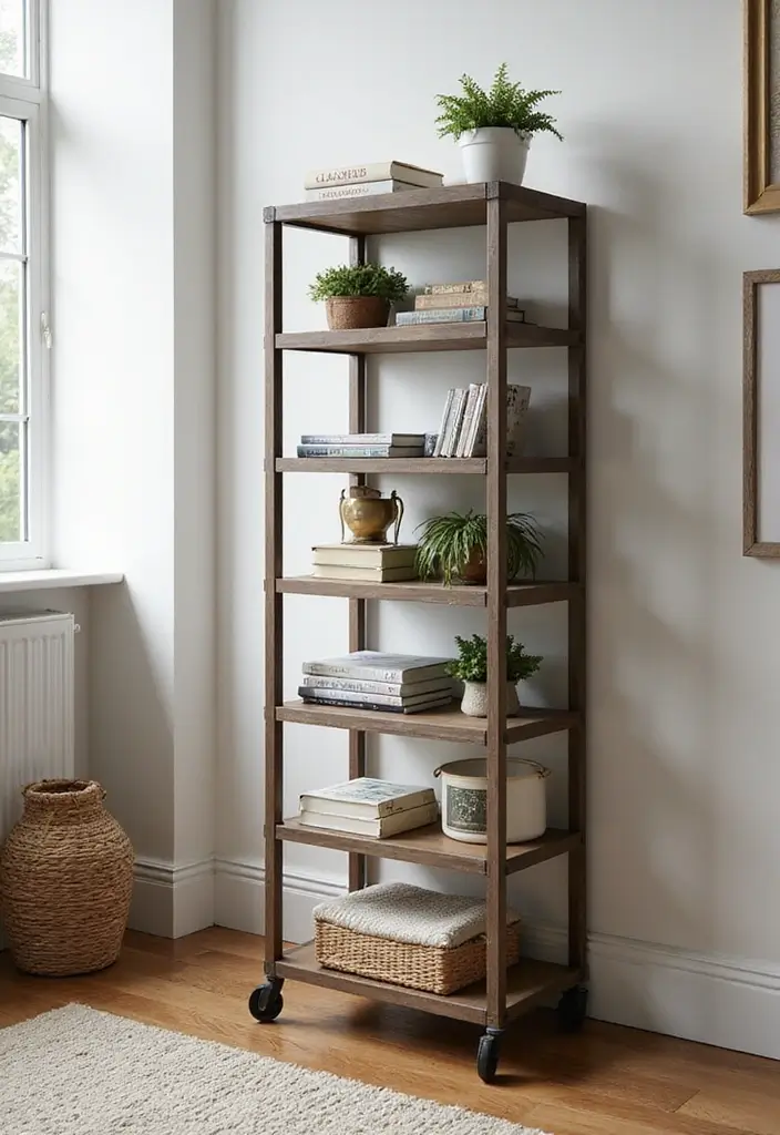 vertical storage carts small apartments