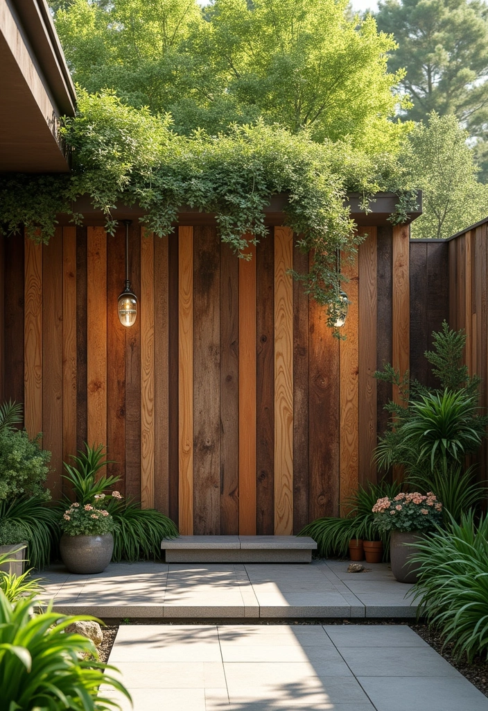 wood panel outdoor wall texture idea