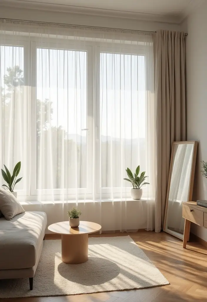 bright airy room with sunlight