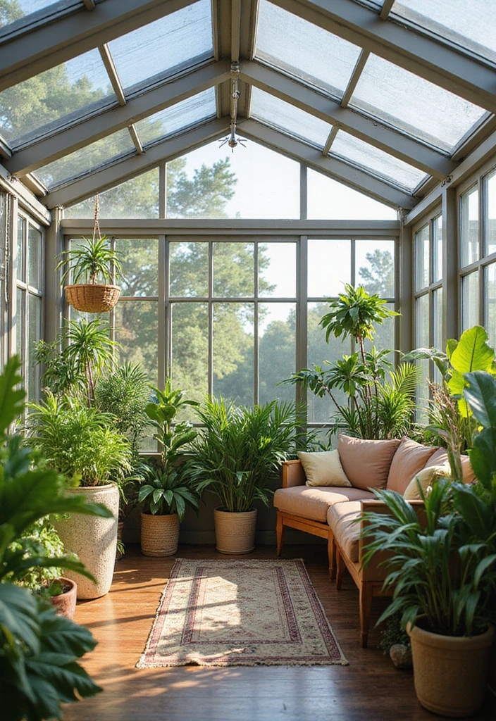 clear panels greenhouse balcony privacy