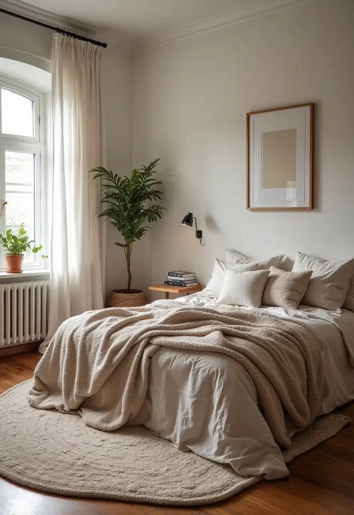 comforting textiles cozy romantic apartment