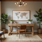 cozy modern farmhouse home office ideas