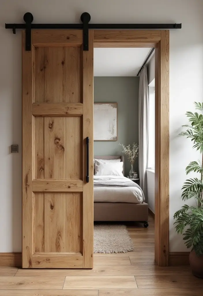 diy barn door rustic farmhouse style