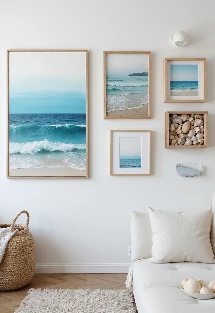 diy coastal artwork budget ideas