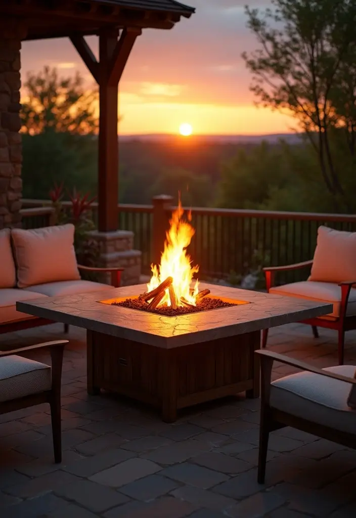 diy patio fire pit table