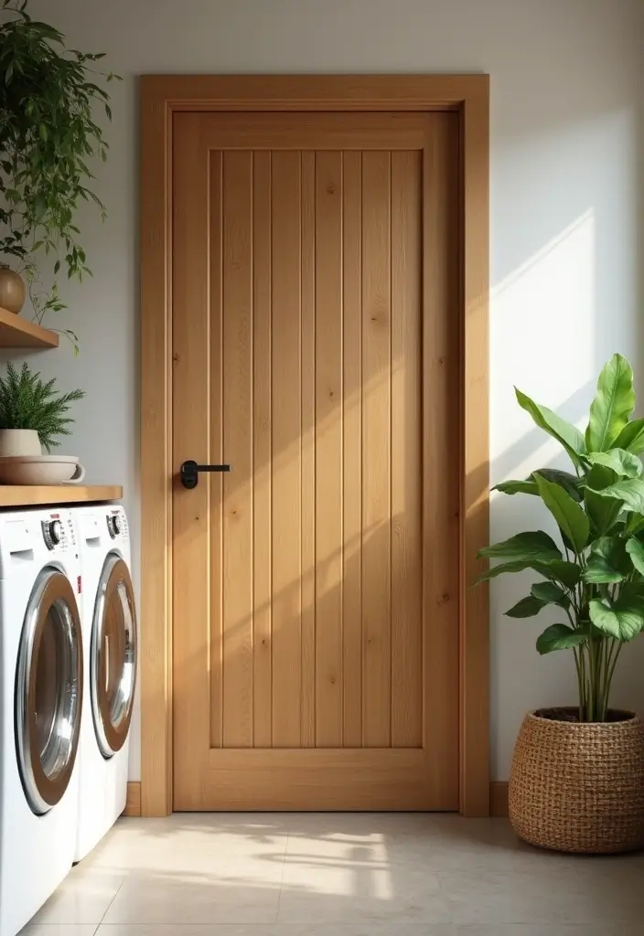 eco friendly bamboo laundry doors