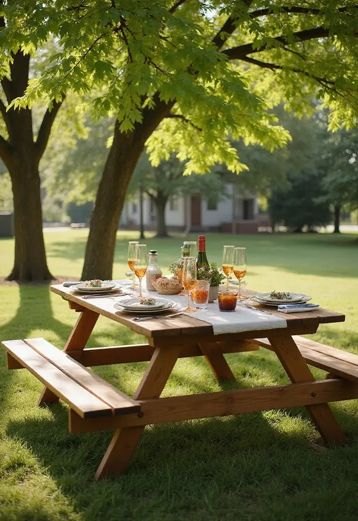 foldable patio picnic table