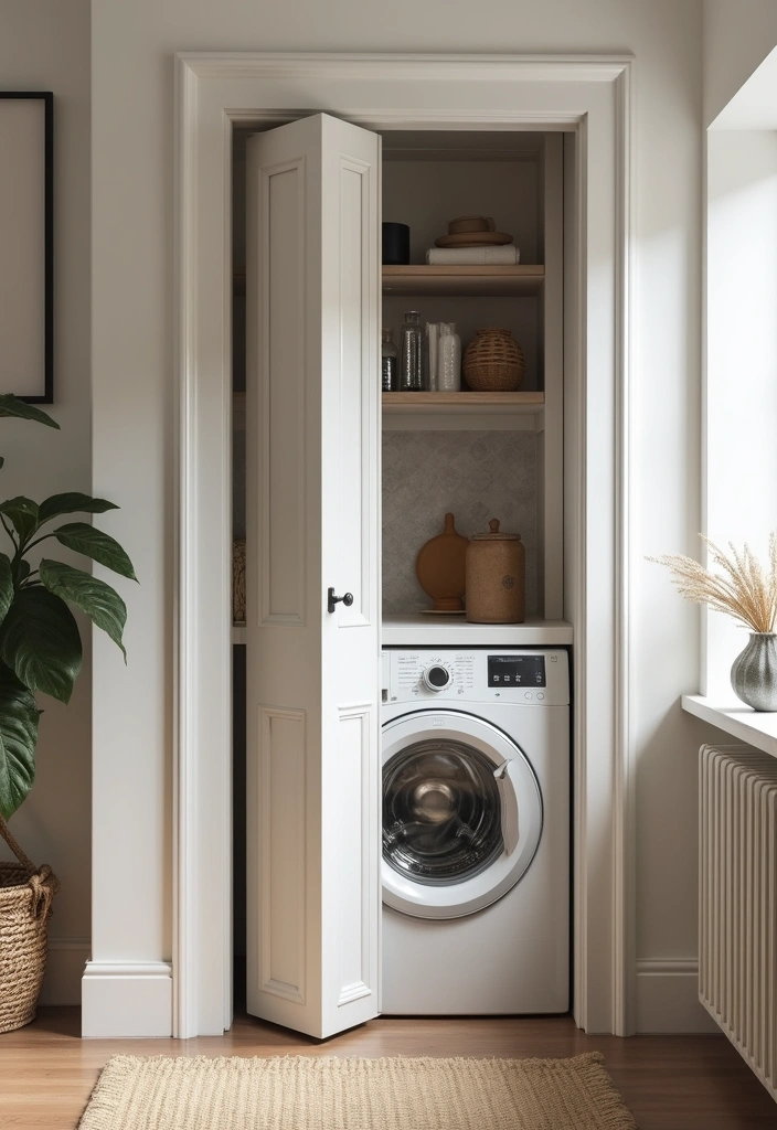 functional folding laundry room doors