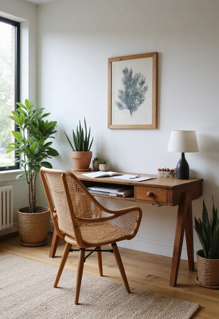 functional furniture boho home office