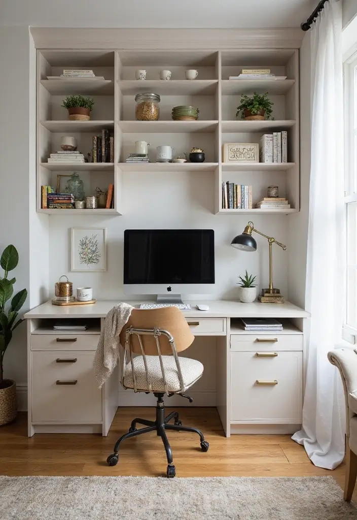 functional furniture cozy home office design