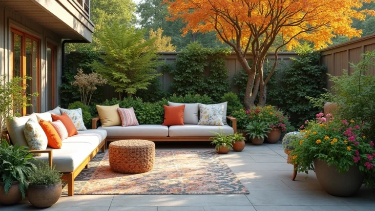 garden inspired outdoor living space ideas