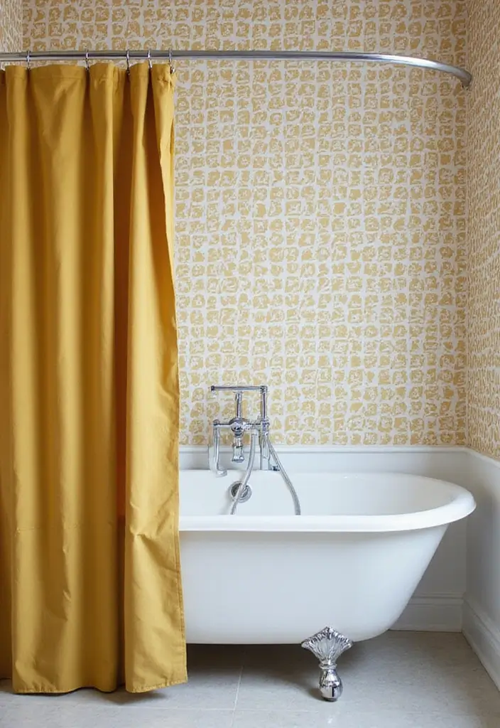 geometric midcentury bathroom pattern design