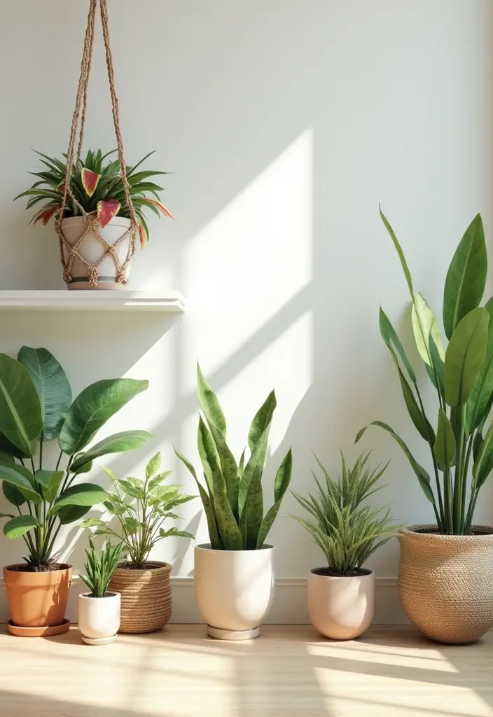 greenery accents for fresh interiors