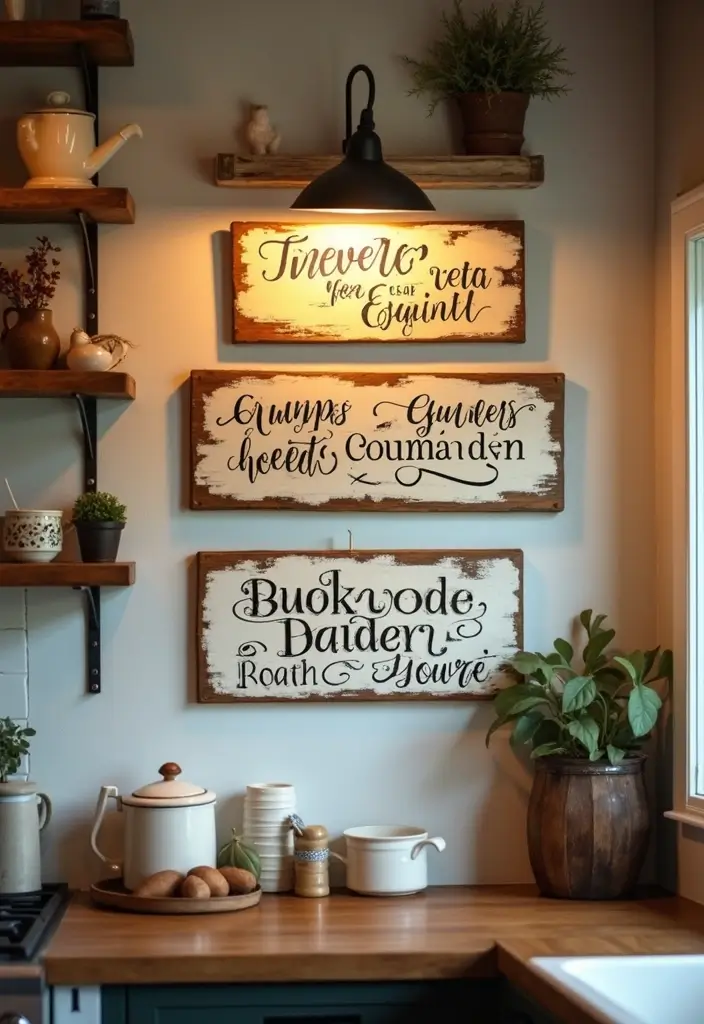 hand painted signs farmhouse decor accent
