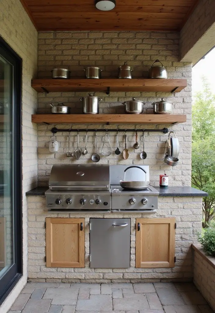 hanging shelf hooks kitchen storage