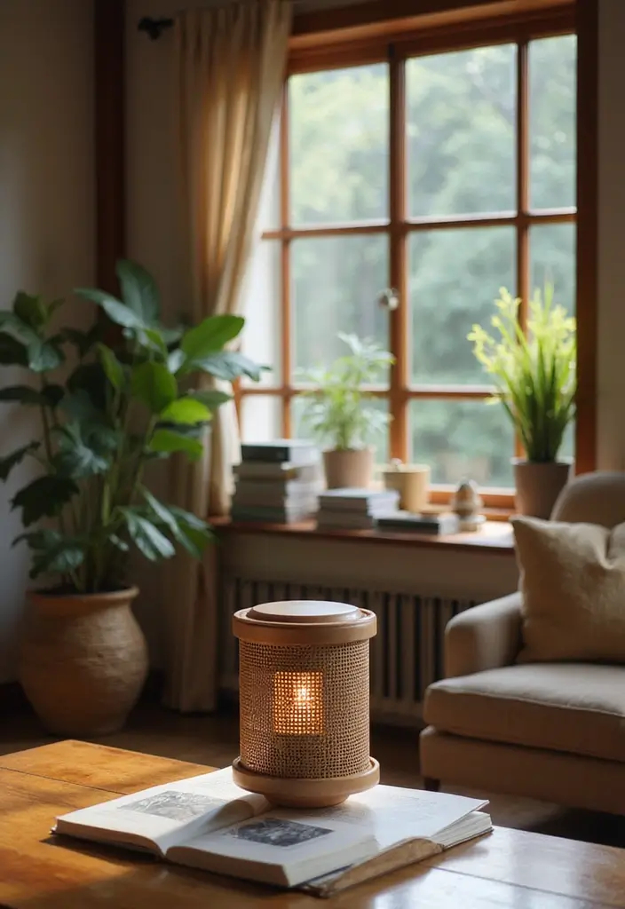 harmonious sound japandi workspace setup