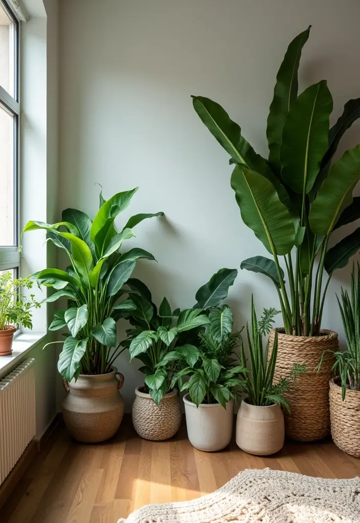 indoor plants creating love filled space