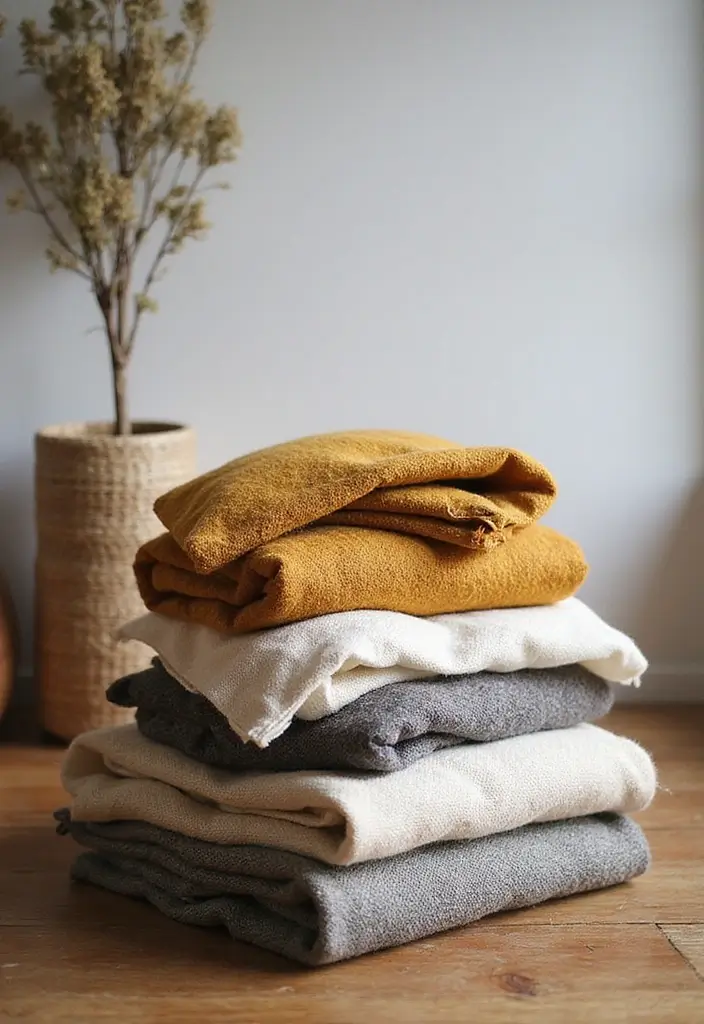 layered textiles add warmth farmhouse office