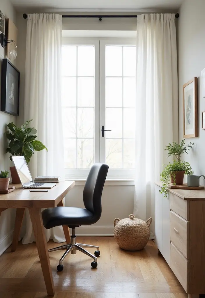 minimal window treatments office design