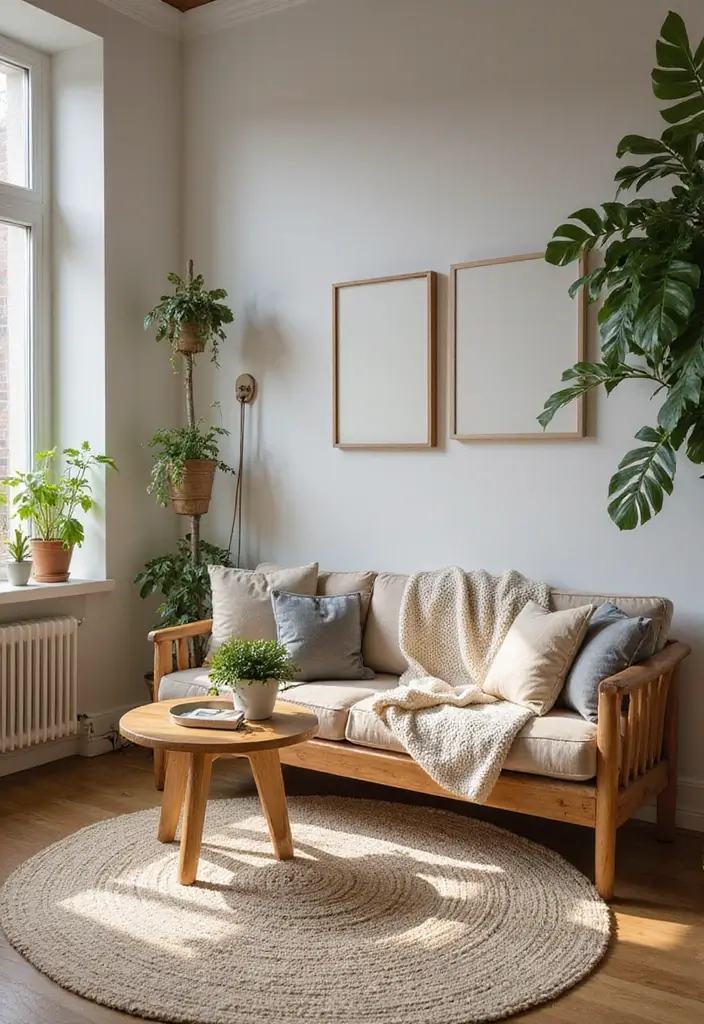nature inspired decor adds calm spaciousness