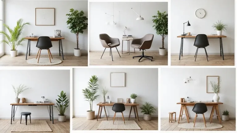 neutral home office designs for men