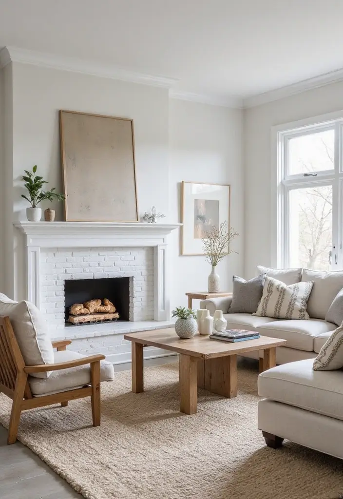 neutral tones cozy apartment interior