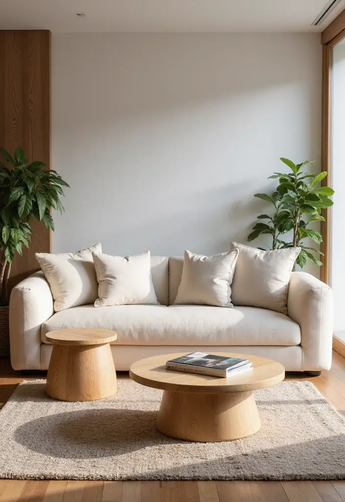 organic curves in wabi sabi furniture