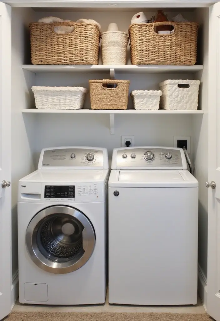 organized laundry baskets storage solutions