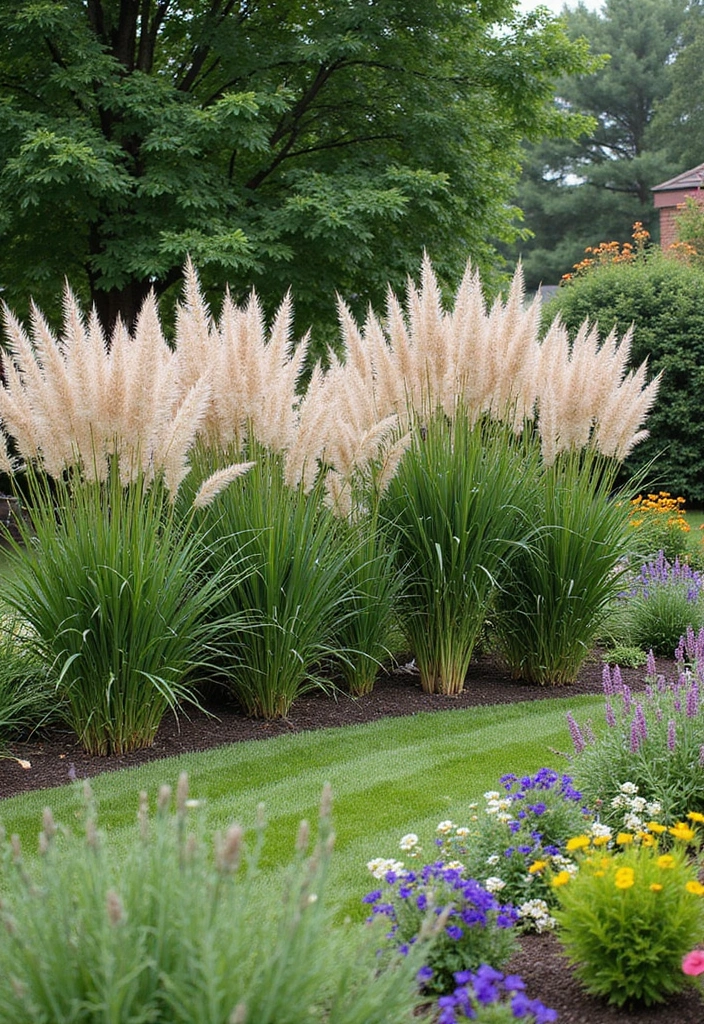 ornamental grasses screen backyard natural privacy