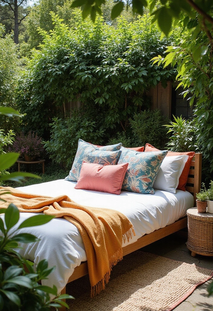 outdoor patio lounge bed